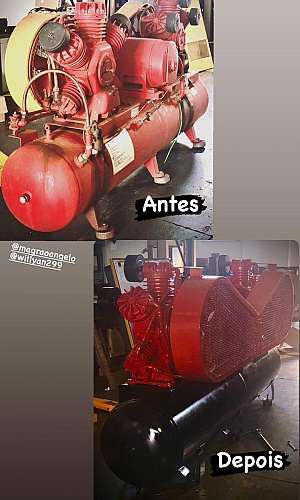 Manutenção de compressor tipo pistão Manutenção de compressor tipo pistão